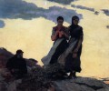 Early Evening aka Sailors Take Warning Realism painter Winslow Homer